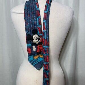 Vintage 90s Mickey Mouse  Disney Library Books Necktie Disney Teacher Classic